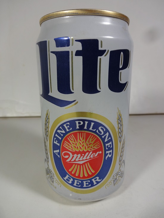 Lite Beer - newer white can w larger letters - T/O - Click Image to Close